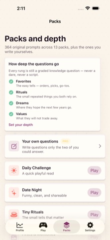 Twosome: Couples Quiz iPhone screenshot