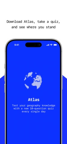 Atlas: Daily Geography Quiz iPhone screenshot