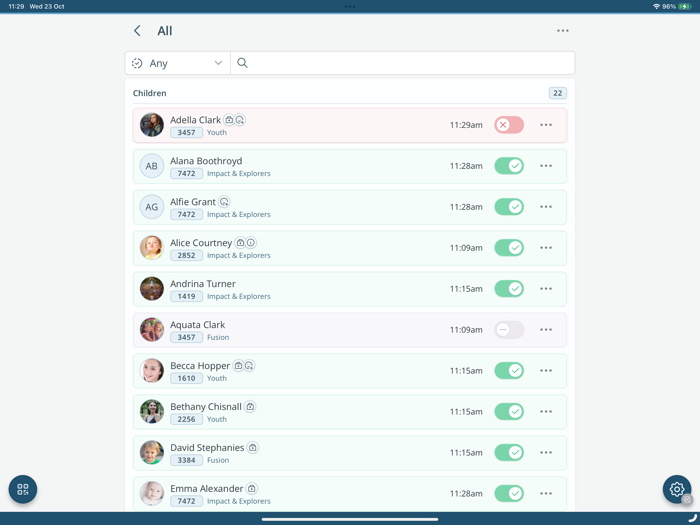 ChurchSuite Check-In