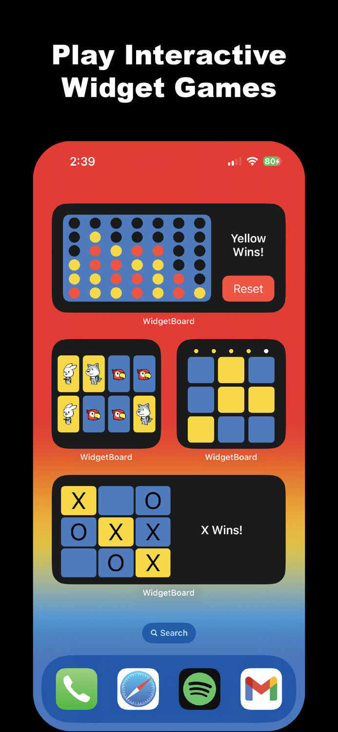 WidgetBoard Widget Games