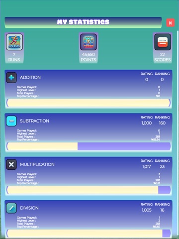 Arithmetic Run iPad screenshot