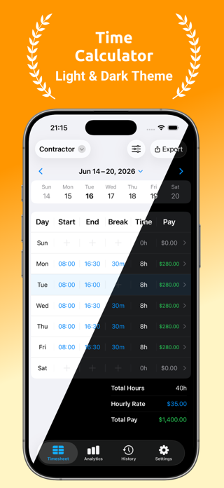 Time Calculator: Timesheets Screenshot 5 of 7
