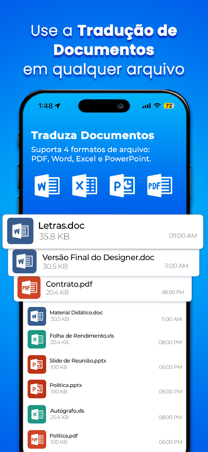 XTranslate PDF, DOC, Voz, Foto
