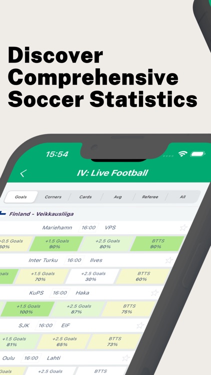 IV: Live Soccer Scores Stats