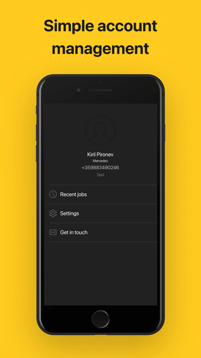 Taxii Driver app Screenshot