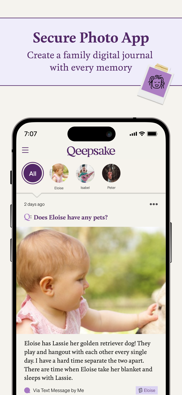 Qeepsake: Family Photo Album screenshot 3