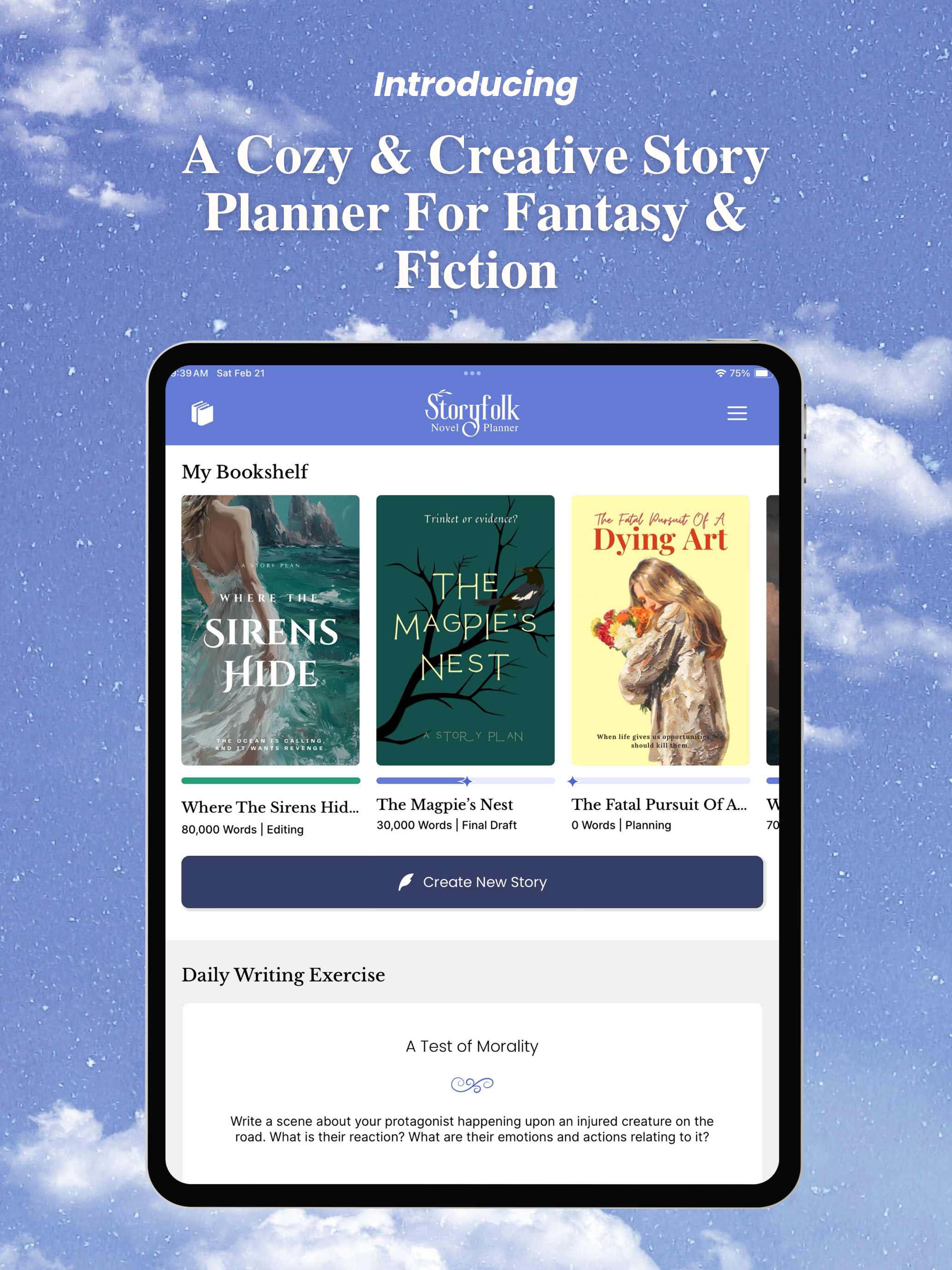 Storyfolk Novel Planner App