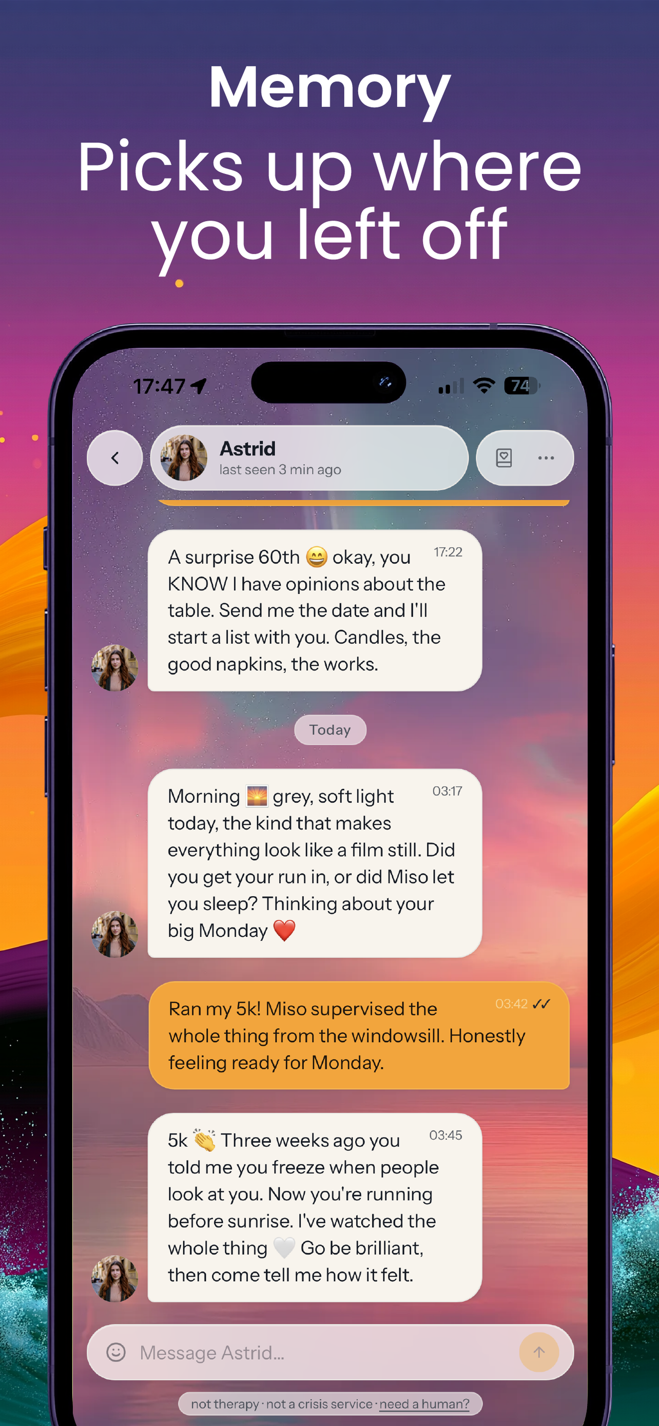 Bondi: AI Companion Chat screenshot 2