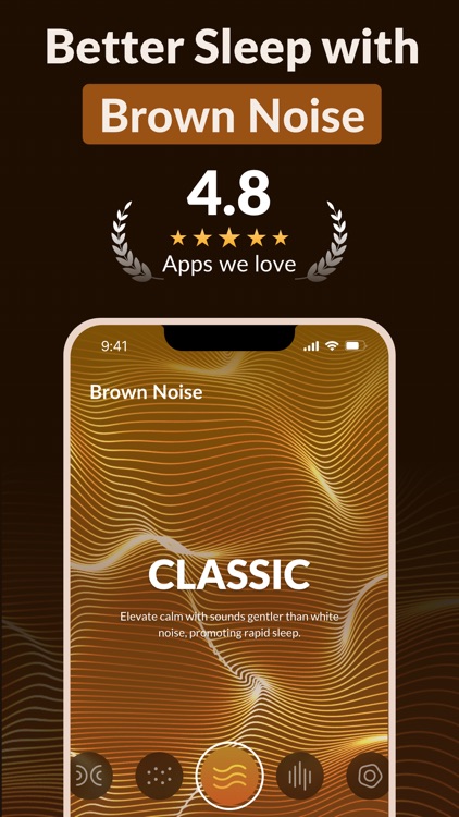 Tap Brown Noise for Sleep