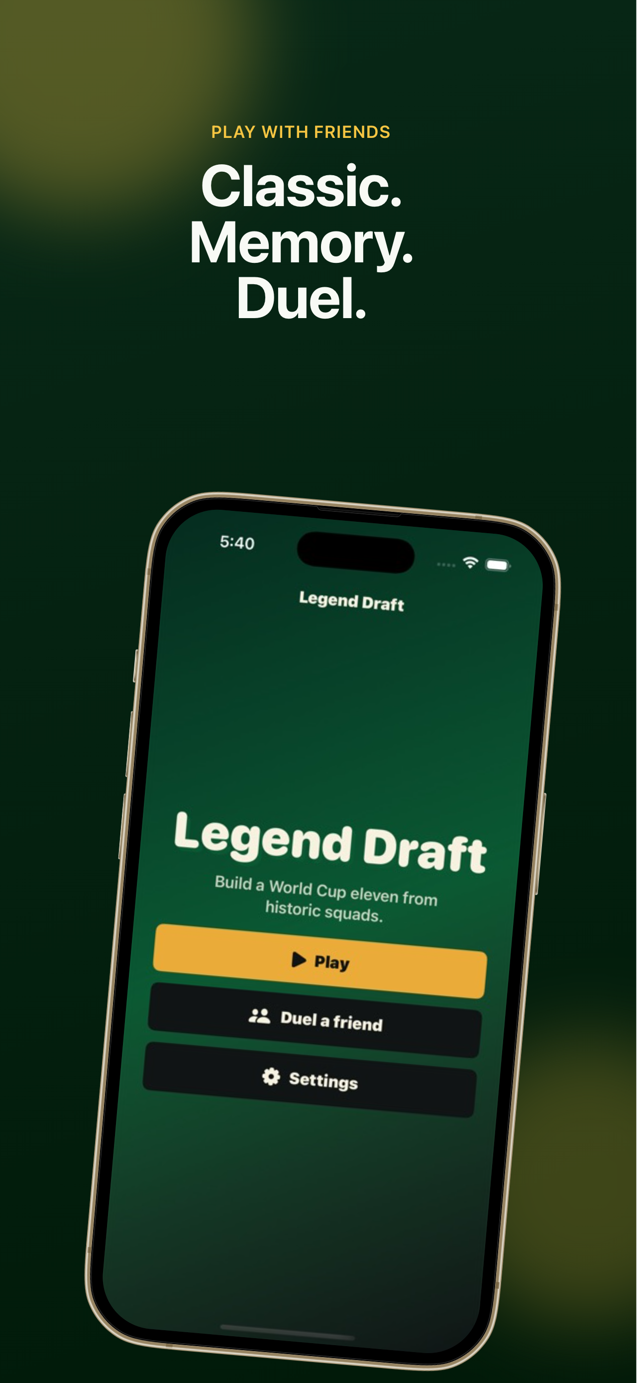 7-0 Football XI - Legend Draft