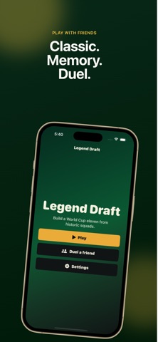 7-0 Football XI - Legend Draft iPhone screenshot