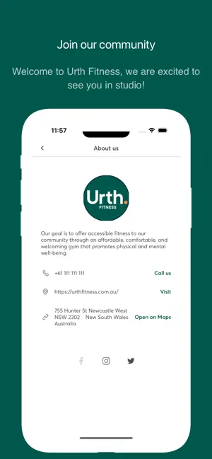 Urth Fitness iPhone screenshot 3