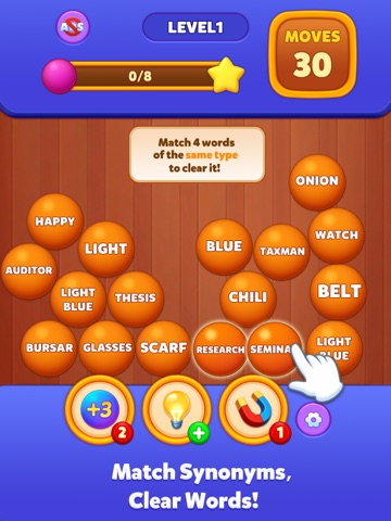 Word Sort - Bubble Crush iPad screenshot