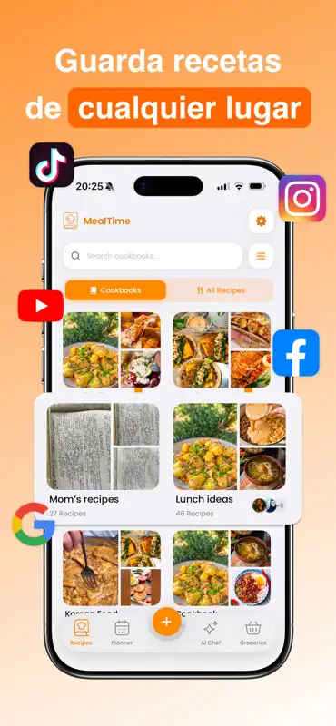 MealTime: Recetario & Menús IA screenshot 1 of 7