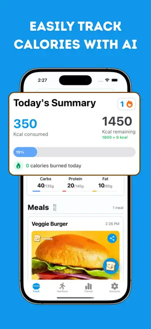 Track Calories Workout: Chompy screenshot 1