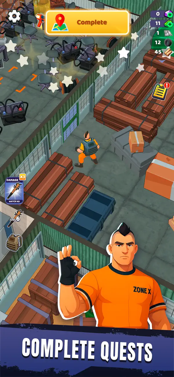 Zone X: Wasteland Survival Hack screenshot 9 - game app interface