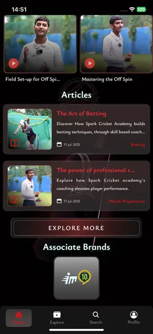 Spark Cricket Academy screenshot 2