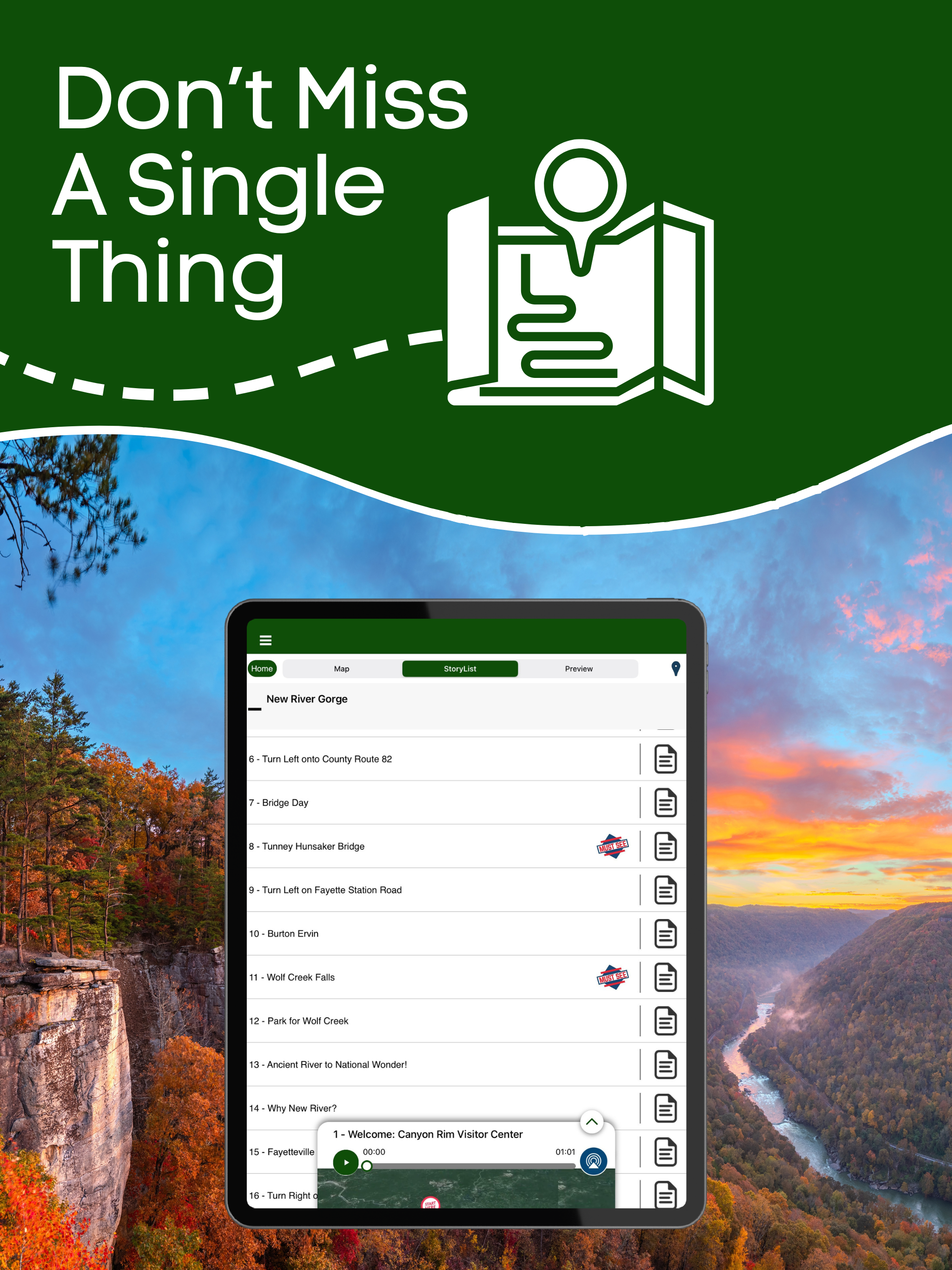 New River Gorge GPS Audio Tour