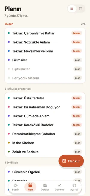 Ritim: Çalışma Planı screenshot 3