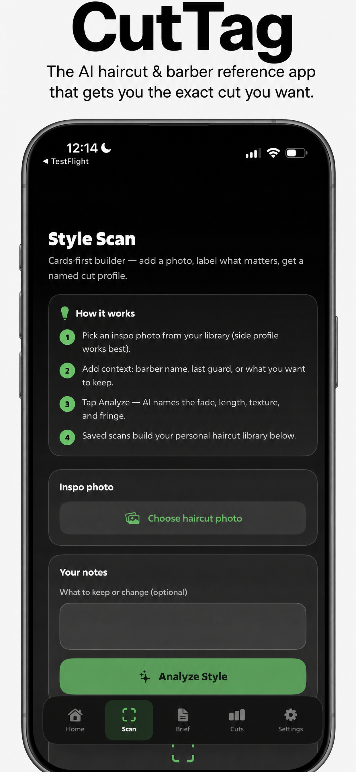 CutTag: AI Haircut Guide Men screenshot 5