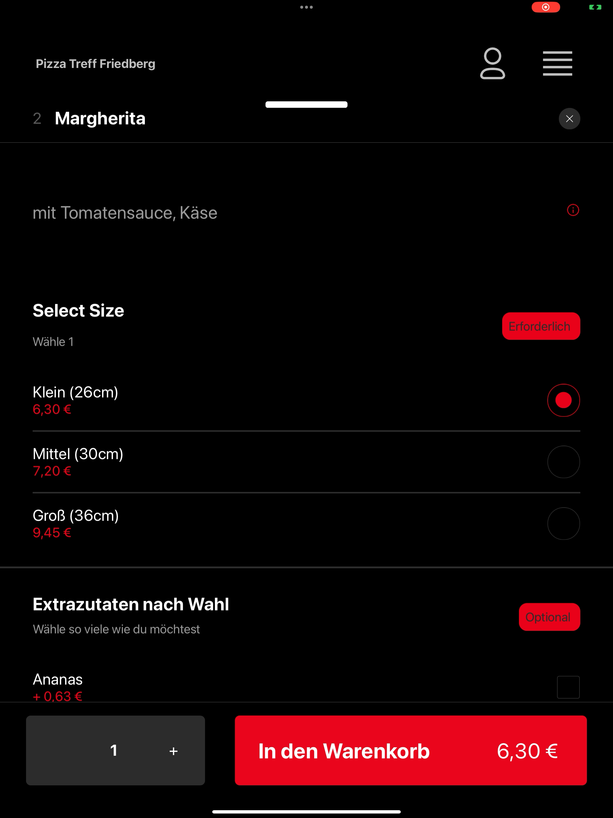 Pizza Treff Friedberg screenshot 16