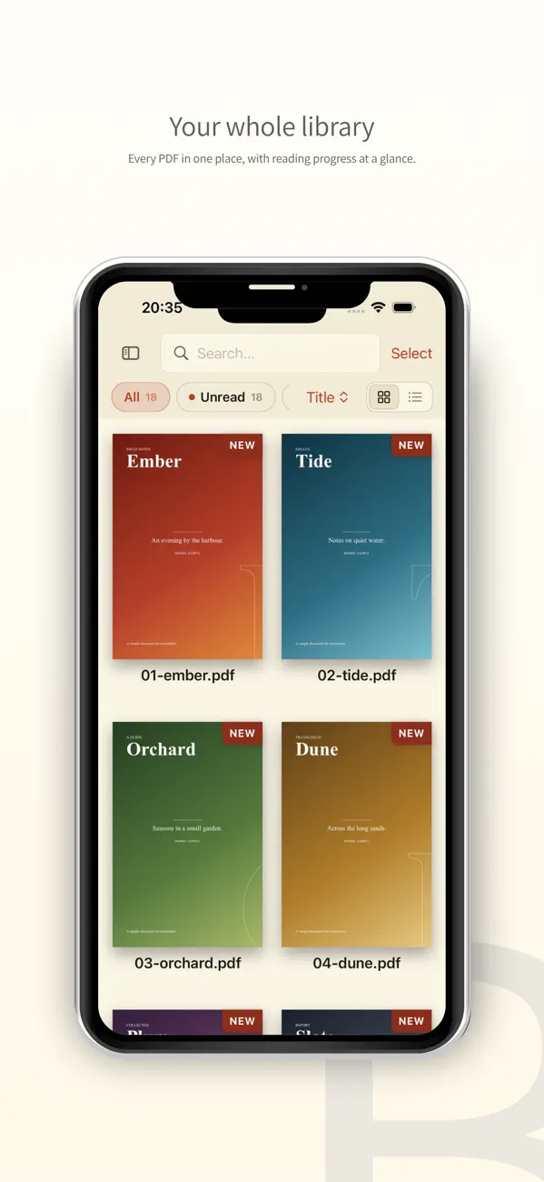 Screenshot #1 pour Bookil – Lire et gérer vos PDF