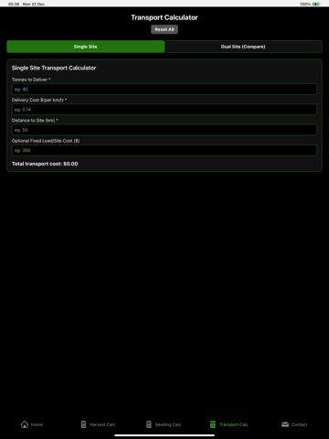 Ag Calculator iPad screenshot