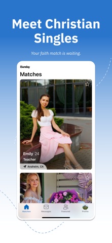 iSunday: Christian Dating App iPhone screenshot