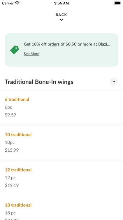 Blazin Buffalo Wings