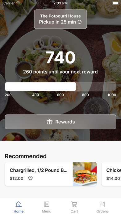 The Potpourri House iPhone screenshot 1 - Food & Drink app