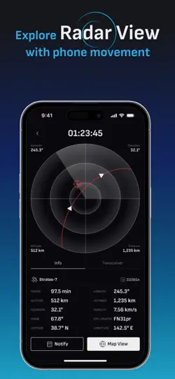 Satellite Tracker ISS Live Map iPhone Ekran Görüntüsü 6