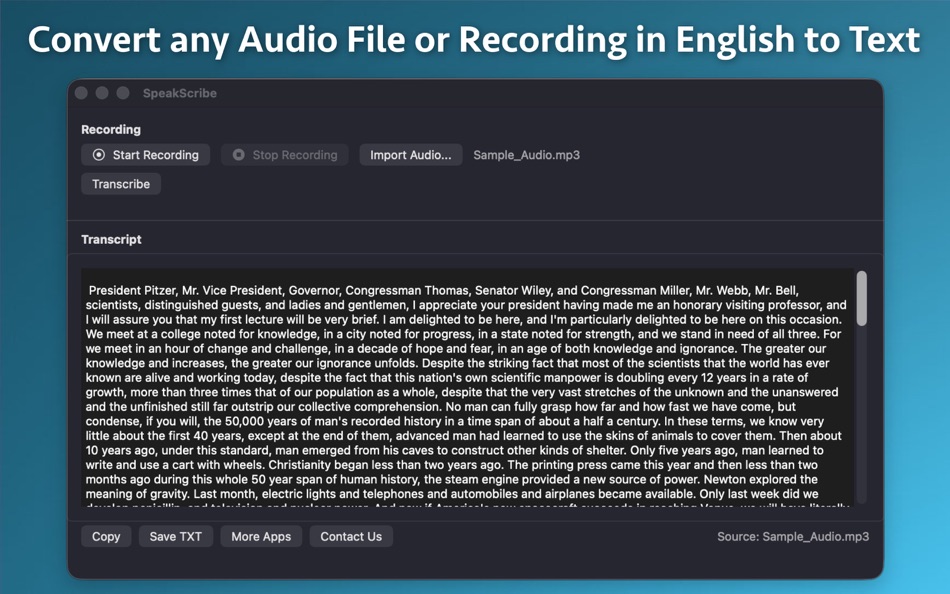 #1. SpeakScribe - Speech to Text (macOS) By: Nikhil Anshuman