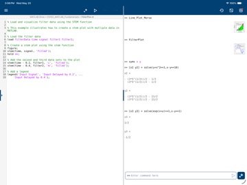 MATLAB Mobile iPad screenshot 3