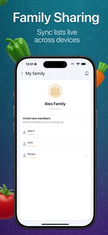 AI Grocery Shopping List iPhone screenshot