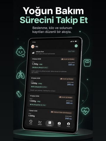 Prematüre Takip: Minik Adımlar iPad screenshot