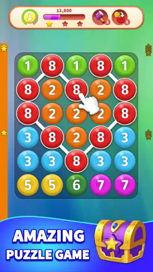 Connect Number - Bubble Game screenshot 1