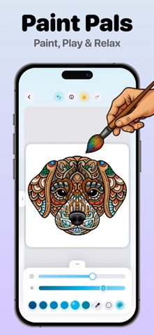 Paint Pals AI - Coloring Games iPhone screenshot