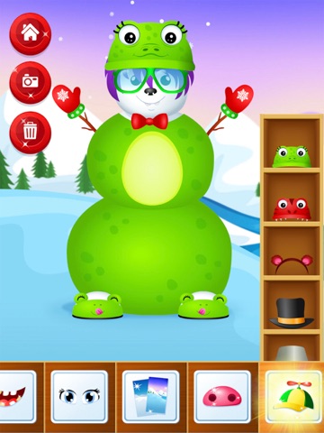 Dress Up Snowman Game iPad screenshot