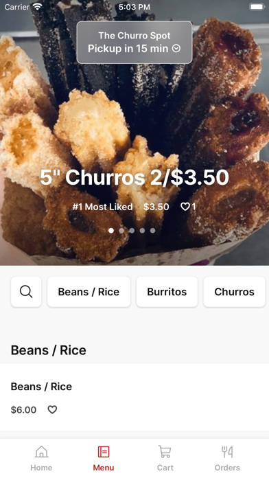 The Churro Spot iPhone screenshot 2 - Food & Drink app