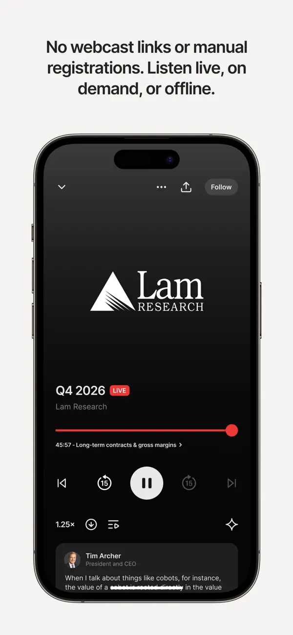 Screenshot #2 pour Quartr: Financial Research