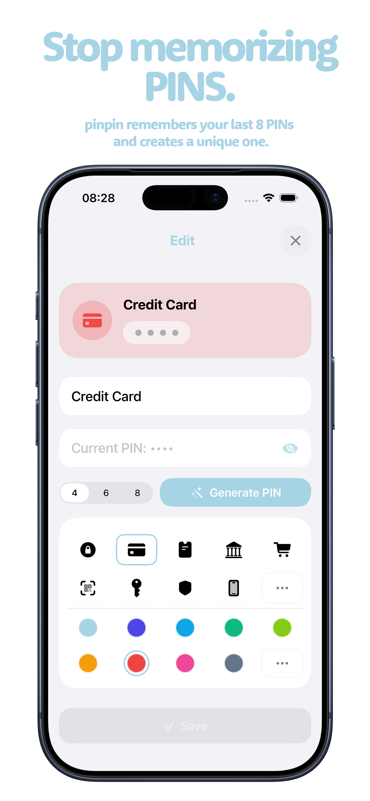 pinpin - Simple PIN Manager