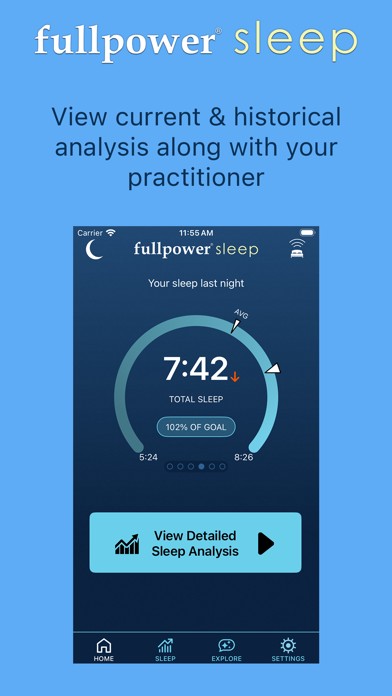 Fullpower® Sleep iPhone screenshot