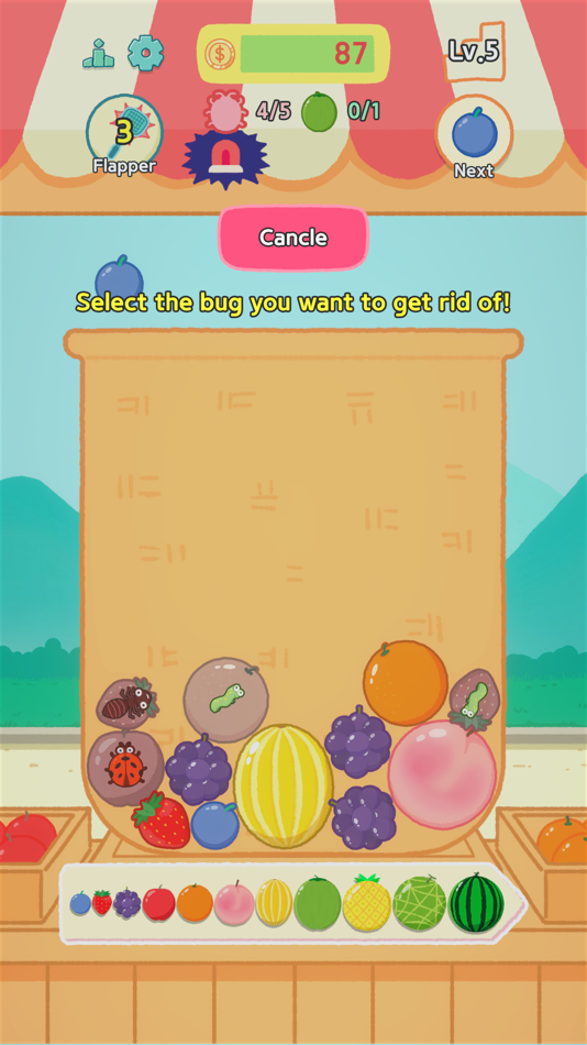 #4. Bug Watermelon Game (iOS) 由: U-F5 Games