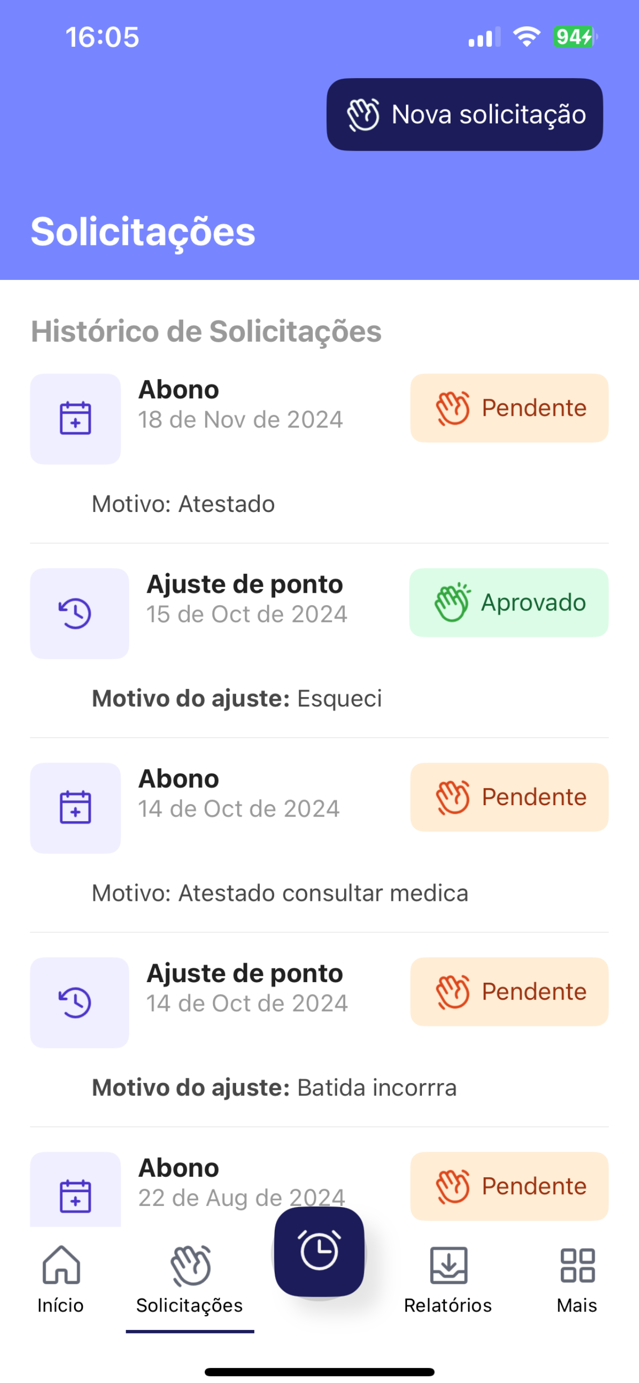 Hora Ponto - Colaborador