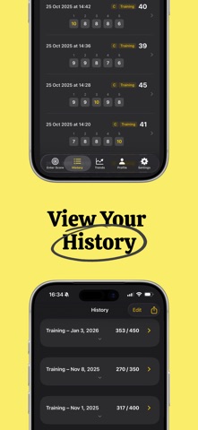 Shotlytic - Range journal screenshot