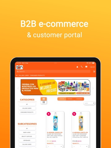 TCN Distributors iPad screenshot