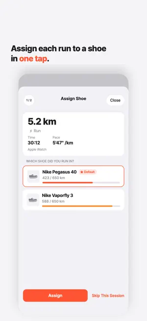 SoulMile: Auto Shoe Mileage screenshot 2