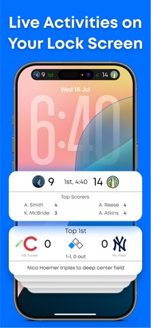 Sports Alerts iPhone screenshot