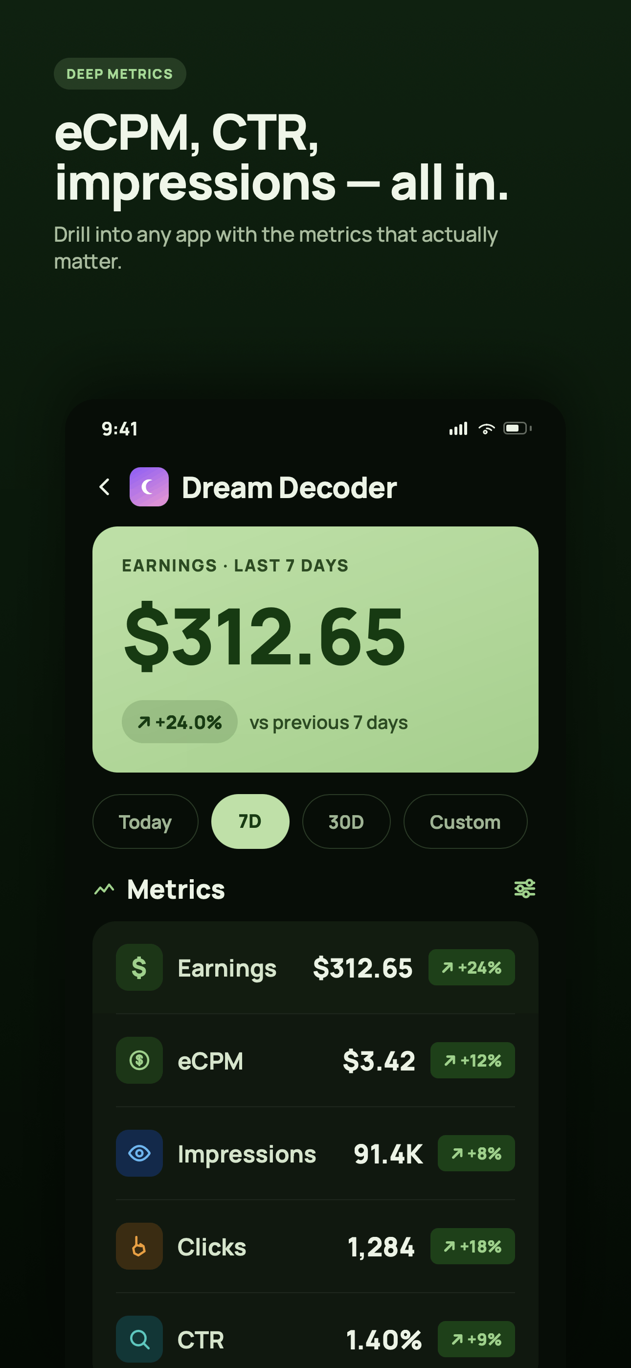 Revlytics: Ad Revenue Stats screenshot 4