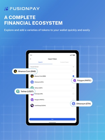 FusionPay: Digital Wallet iPad screenshot